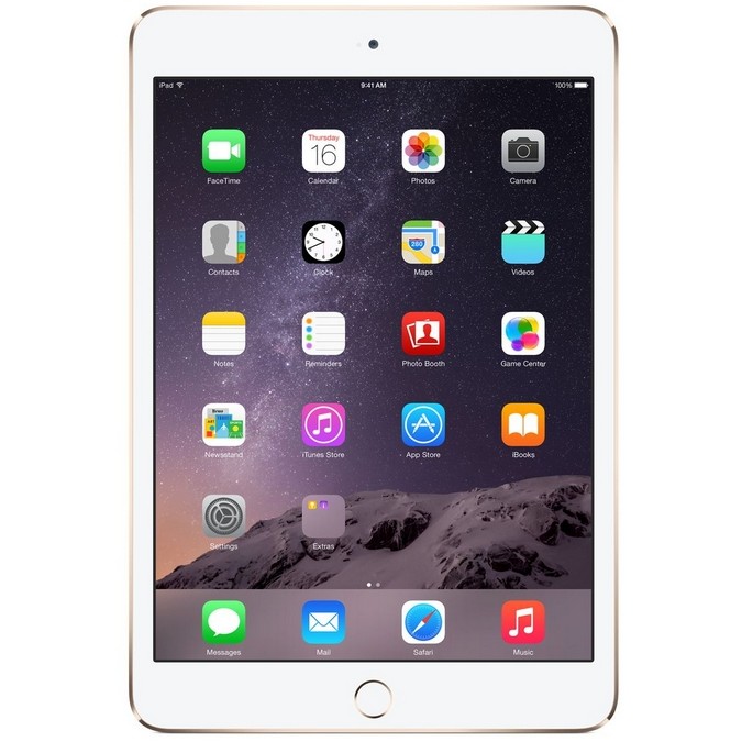 iPad mini 3 Wi-Fi, 128gb, Gold б/у